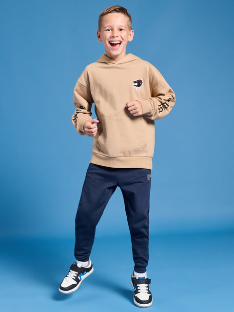 Sinsay Boy's Tan Printed Long Sleeve Hoodie|Sinsay In Lebanon