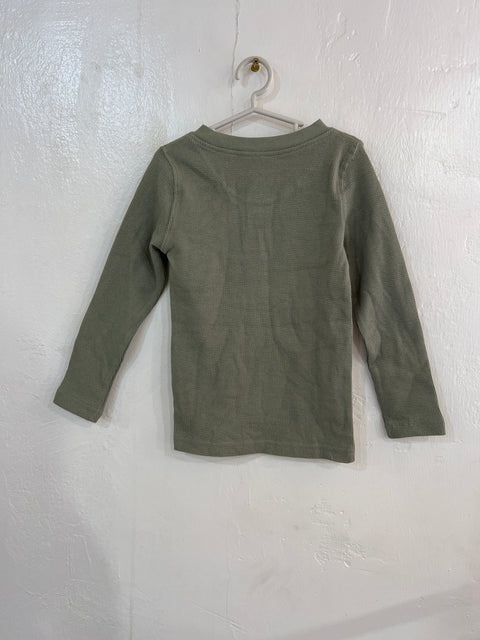 POMPdeLUX Boy's Mint Green Henley Neck Blouse | POMPdeLUX In Lebanon