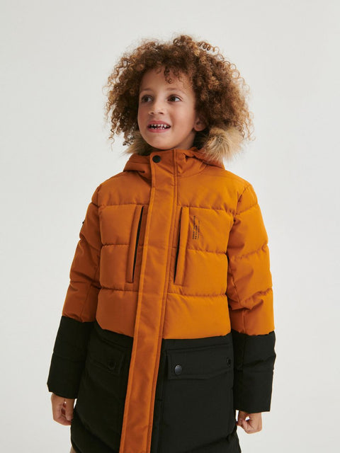Reserved Boy's Rust & Black Hooded Jacket | Reserved In Lebanon