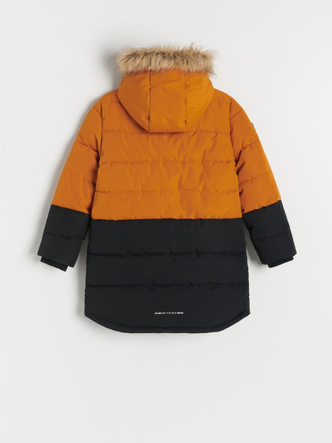 Reserved Boy's Rust & Black Hooded Jacket | Reserved In Lebanon