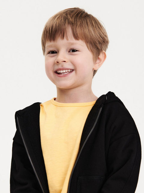 Reserved Baby Boy Black Hooded Zip Up Sweatshirt | Reserved In Lebanon