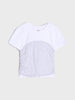 Sinsay Girls’ Two-Tone Gathered Panel T-Shirt | Sinsay in Lebanon