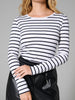 Sinsay Women's White & Black Long Sleeve T-Shirt | Sinsay In Lebanon