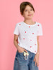 Sinsay Girl's White Heart Printed T-Shirt | Sinsay In Lebanon