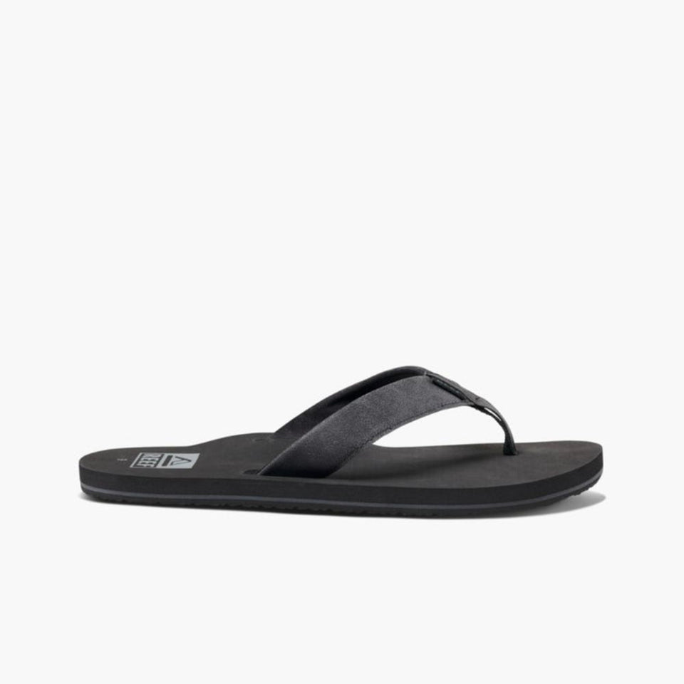 Black sandal on a white background