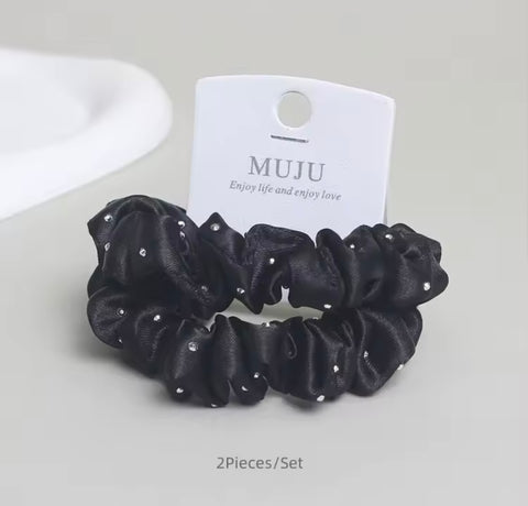 Muju 2 Piece Set Of Korean Elastic Hair Ties |Muju In Lebanon