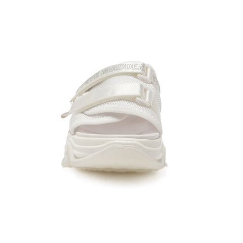 Steve Madden White Chilin Velcro Serrated Platform Casual Slippers  | Steve Madden In Lebanon