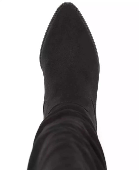Sun + Stone Women's Black Elviss Slouch Knee High Dress Boots | Sun + Stone In Lebanon