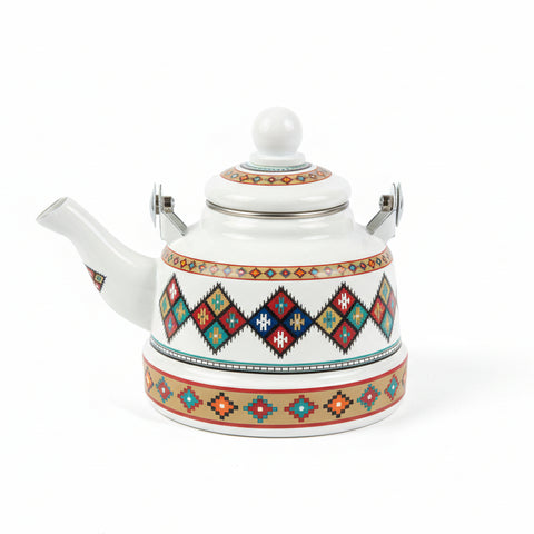 Liyang White Enamel Coated Kettle (TK505) 1.1L | Liyang In Lebanon