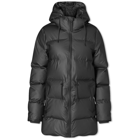 Rains Women's Black W Alta Puffer Parka Jacket|Rains In Lebanon