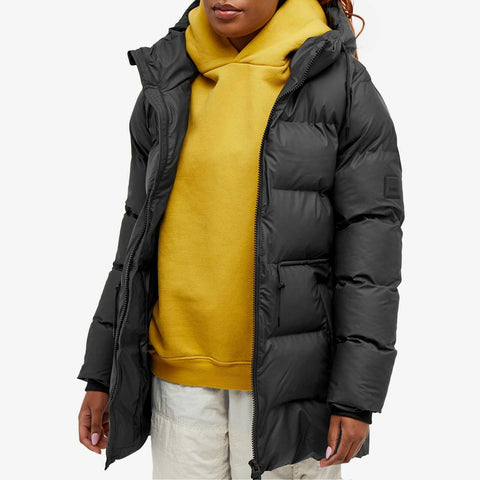 Rains Women's Black W Alta Puffer Parka Jacket|Rains In Lebanon