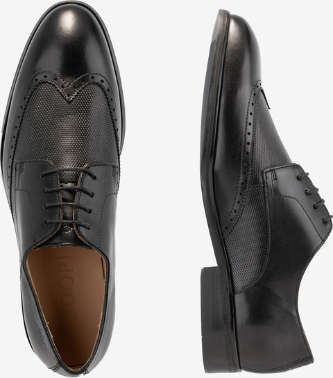 Joop Men's Black Pero Kleitos Lace Up Cow Leather Casual Shoes | Joop In Lebanon