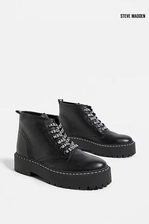 Steve Madden Women's Black Vlais Leather Boots |Steve Madden in Lebanon