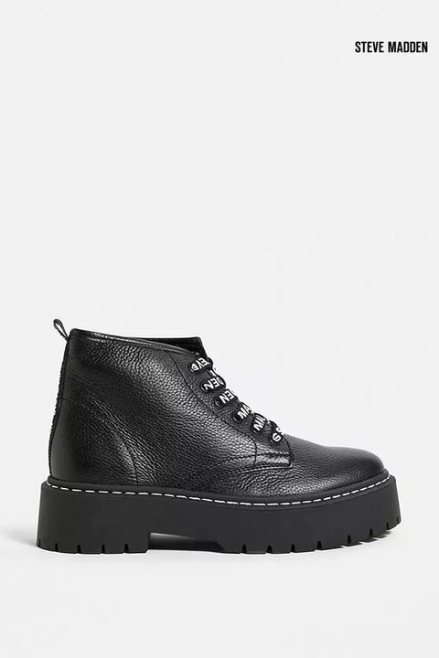 Steve Madden Women's Black Vlais Leather Boots |Steve Madden in Lebanon