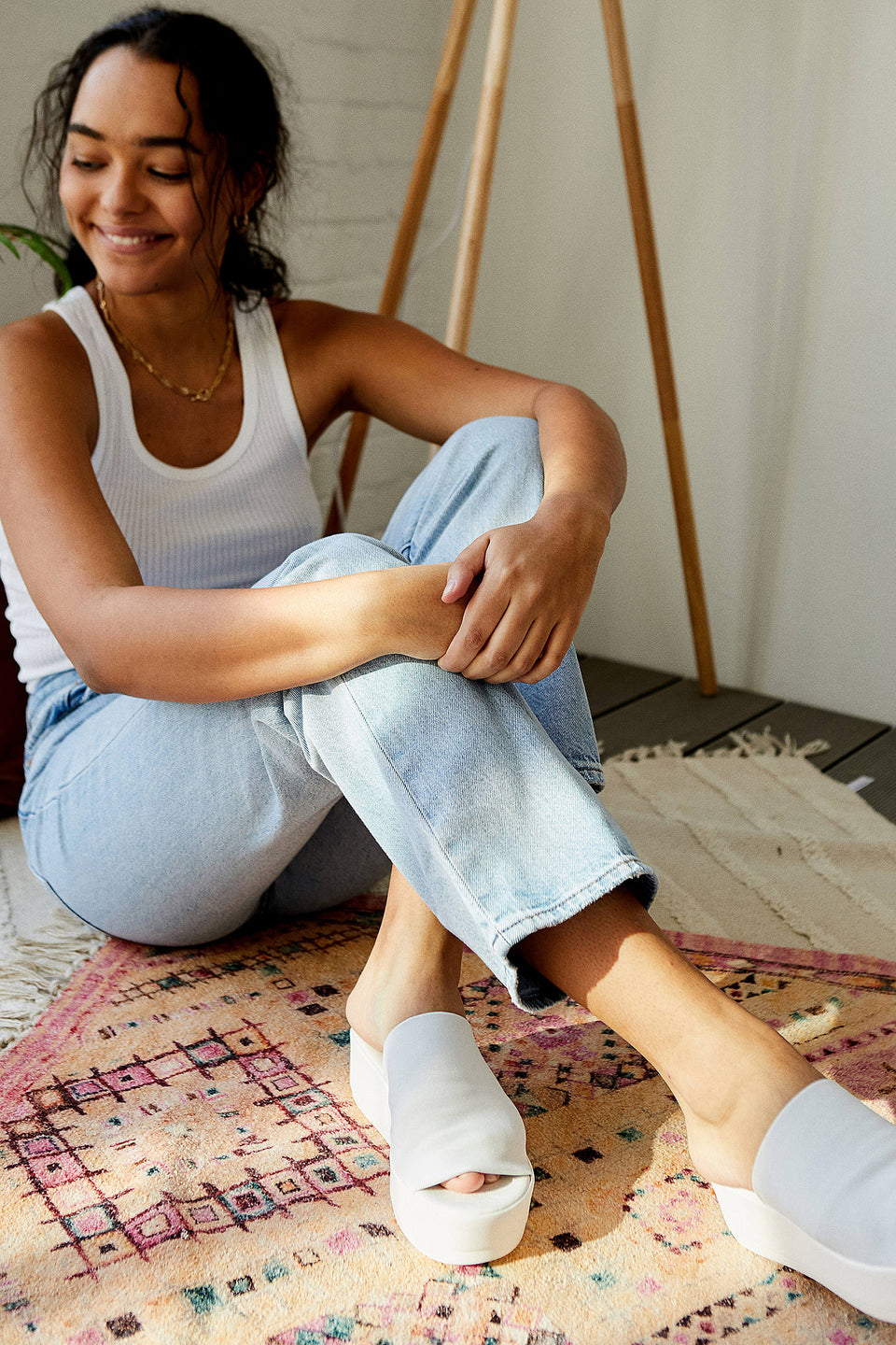 Steve Madden Women's White Slinky Sandals | Steve Madden In Lebanon