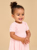 Sinsay Baby Girl's Pastel Pink Short Sleeve Dress | Sinsay In Lebanon