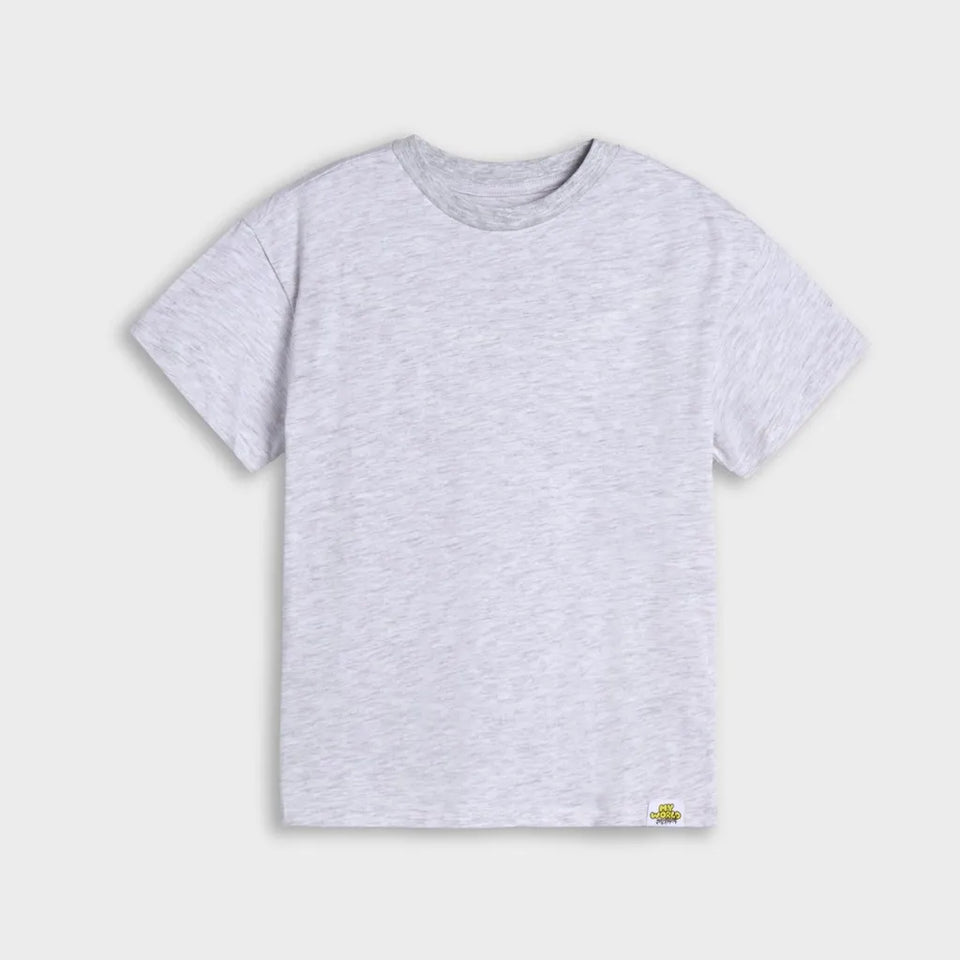 Sinsay Boy's Gray & White Printed 2 Pack T-Shirt