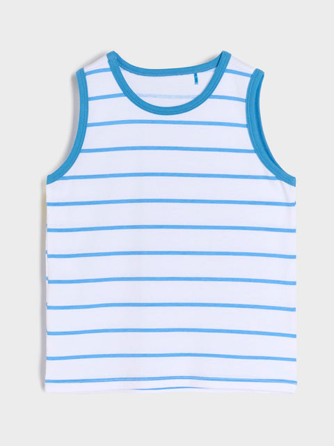 Sinsay Baby Boy's Grey/White/Blue 3-Pack Tank Top | Sinsay In Lebanon