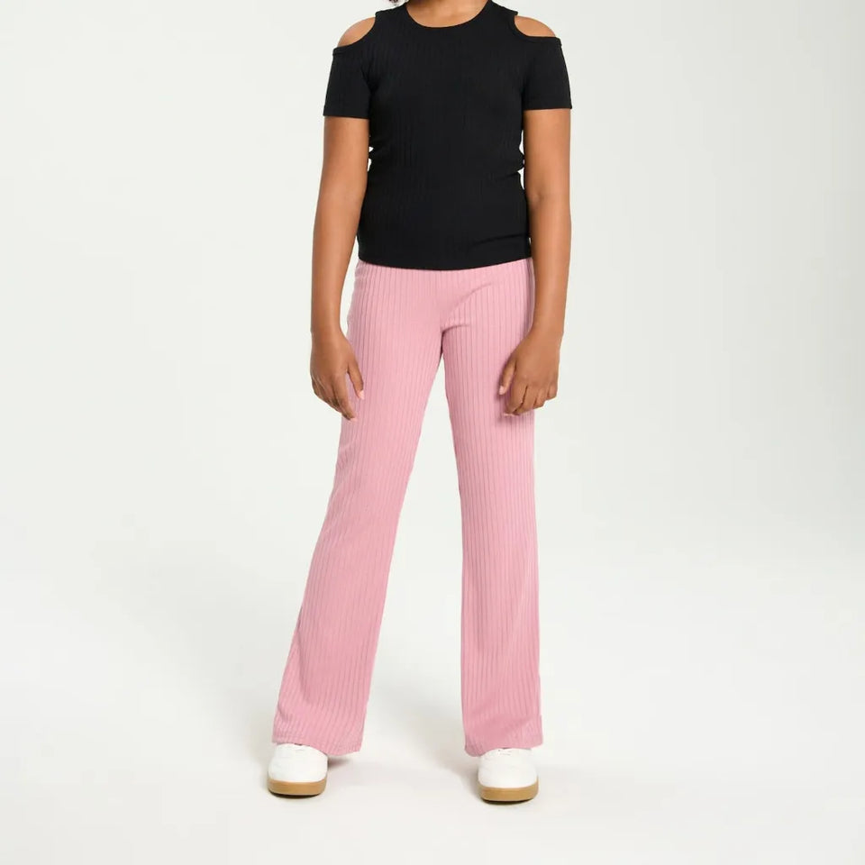 Sinsay Girl's Dusty Pink Wide Leg Pant