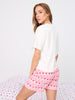 Sinsay Women's White & Pink Two-Piece Short Set | Sinsay In Lebanon