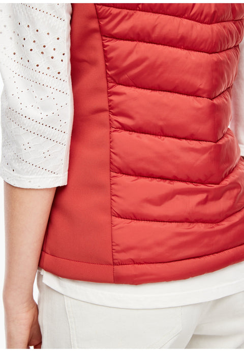 S.Oliver Women's Red Quilted Vest | S.Oliver In Lebanon