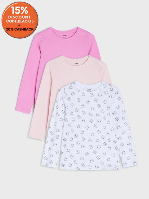 Sinsay Girl's 3 Pack Multicolor Blouses | Sinsay In Lebanon