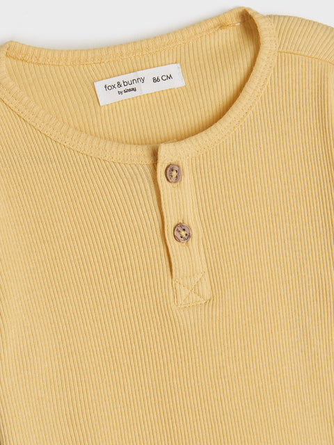 Sinsay Baby Boy's Yellow Long-Sleeve Pajama Top | Sinsay In Lebanon