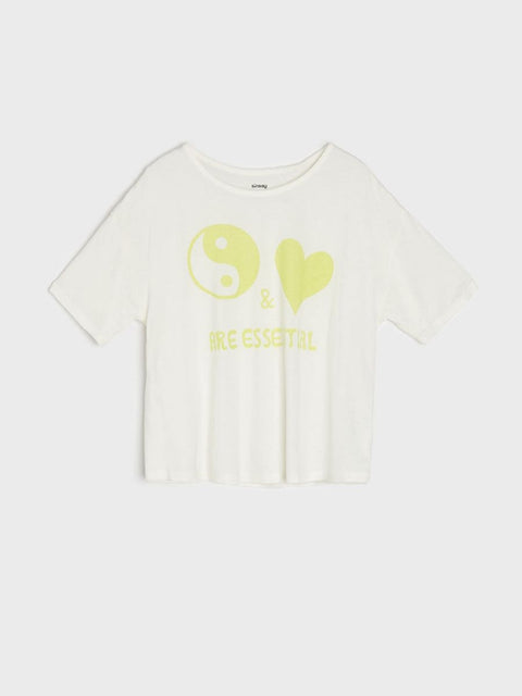 Sinsay Girl's White & Lime Green Pajama Set 2pcs | Sinsay In Lebanon