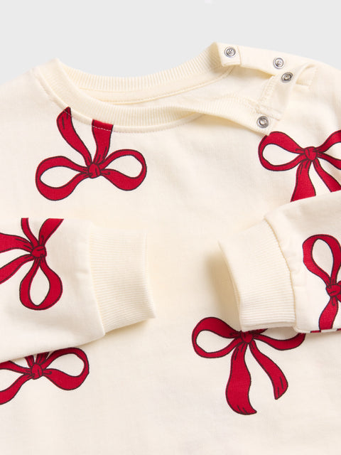 Sinsay Baby Girl's Cream & Red Printed Sweatshirts | Sinsay In Lebanon