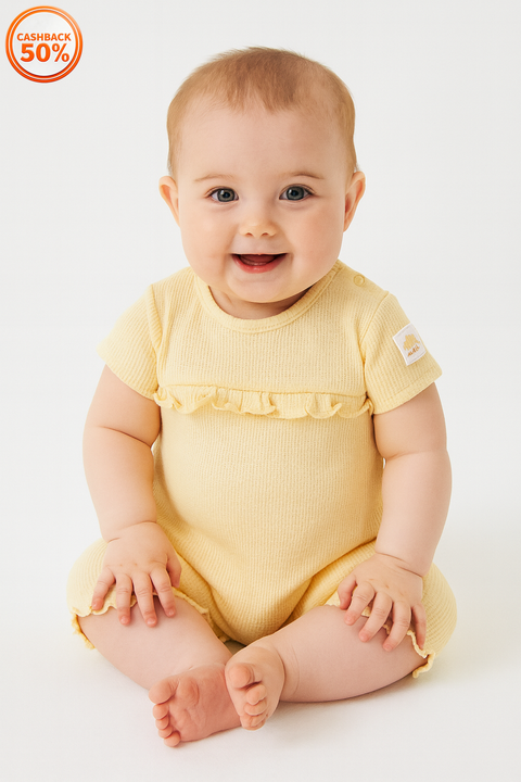 Sinsay Baby Girl's Light Yellow Romper | Sinsay In Lebanon