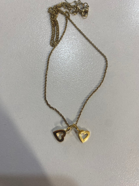 SD Women's Gold Plated Heart Necklace |SD in Lebanon