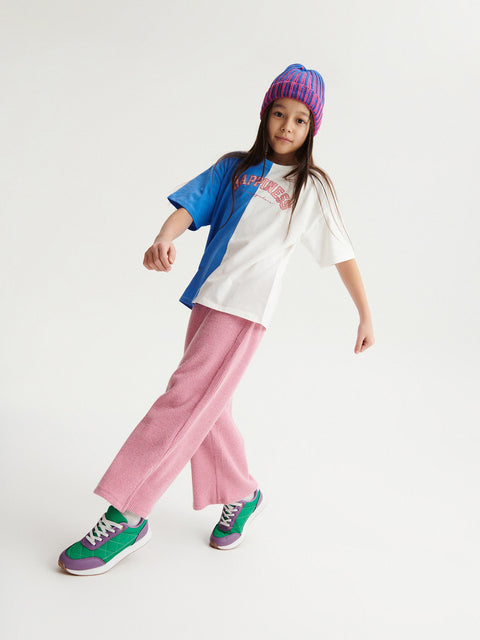Reserved Girl's Two-color T-shirt With Print | Reserved In Lebanon