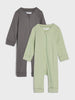 Sinsay baby Boy's grey-green 2 PACK OVERALL AYA