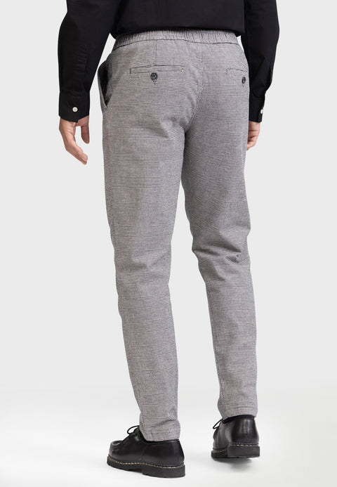 Redefined Rebel Men's Black & White Checked Trousers | Redefined Rebel In Lebanon