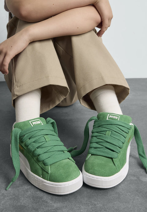 Puma Women  Green & White Suede Sneakers | Puma In Lebanon