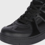 Trussardi Men's Black Lurel Cup Sneakers | Trussardi in Lebanon