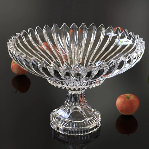 City glass Brasilia Fruit Bowl With Stand 30cm