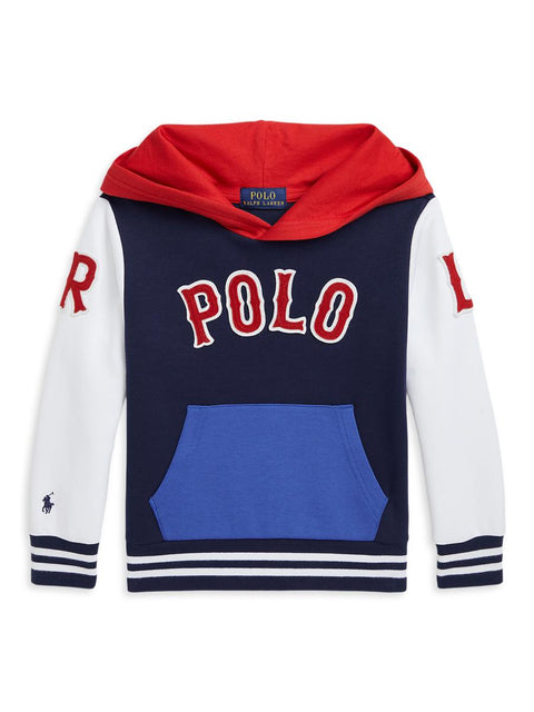 Polo Ralph Lauren Big Boy's Multicolor Baseball-Logo Double-Knit Hoodie | Polo Ralph Lauren in Lebanon
