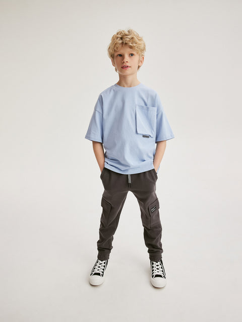 Reserved Boy's Dark Grey Cargo Joggers | Reserved In Lebanon