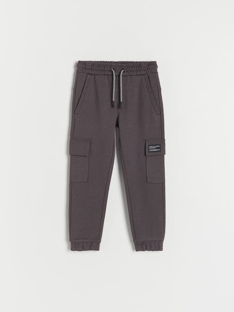 Reserved Boy's Dark Grey Cargo Joggers | Reserved In Lebanon