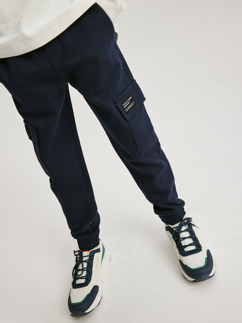 Reserved Boy's Navy Cargo Joggers | Reserved In Lebanon