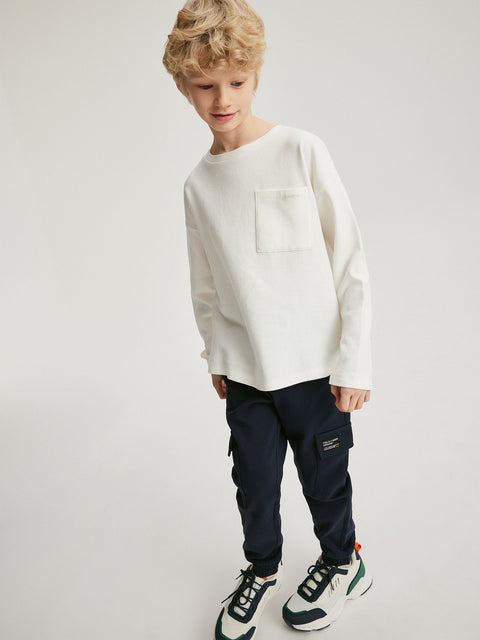 Reserved Boy's Navy Cargo Joggers | Reserved In Lebanon