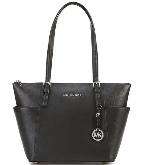 Michael Kors Women's Black Tone Logo Charm Handbag's