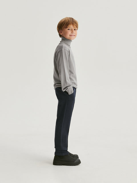 Reserved Boy's Navy Jersey Chino Trousers | Reserved In Lebanon