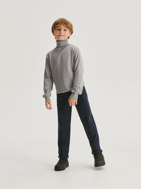 Reserved Boy's Navy Jersey Chino Trousers | Reserved In Lebanon