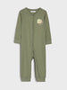 AYA Sinsay baby Boy's WHITE ANIMAL PRINTED-green 2 PACK OVERALL