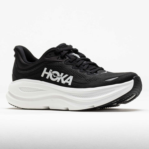 Hoka Women's Black & White Bondi 9 Sneakers | Hoka In Lebanon