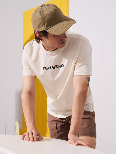Sinsay Men's Khaki Cotton Baseball Cap | Sinsay In Lebanon