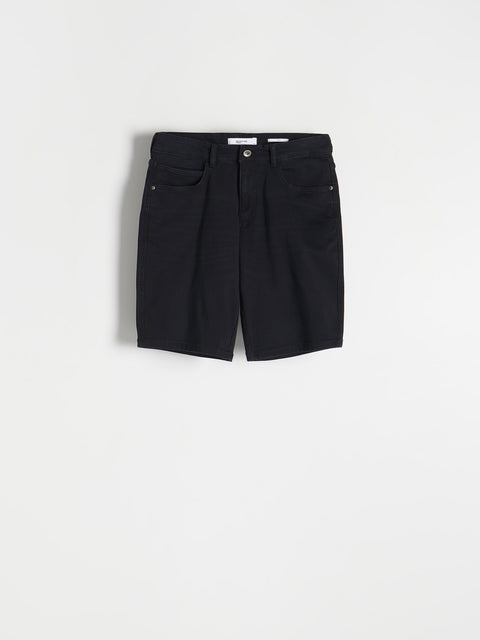 Black shorts on a white background