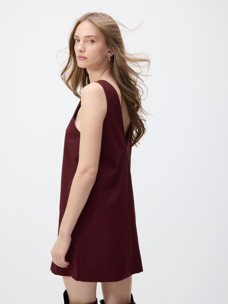 Reserved   Women's Burgundy Sleeveless Dress   | Reserved   in Lebanon
